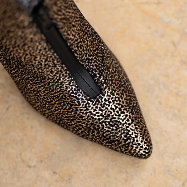 Botine Dama din Piele Naturala Nevenna Bronze - imagine 3