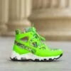 Pantofi sport piele naturala Cosette Verde Neon